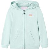  Dječja majica s kapuljačom i patentnim zatvaračem boja mente 92 | shoptok.hr