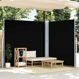 vidaXL Zložljiva stranska tenda črna 200x600 cm | Shoptok.si