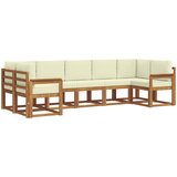  Set vanjskih sofa 7 kom. Prirodna i krem | Eponuda.ba