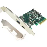pci-express kontroler na usb 3.1 tip a + usb-c host controler (asmedia 1142)