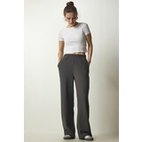 Happiness İstanbul Women's Smoky Ribbed Knitted Trousers Cene