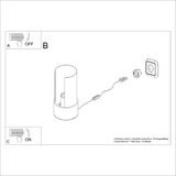 Nice Lamps Bela namizna svetilka (višina 21 cm) Aurea – | Shoptok.si