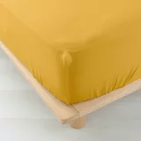 Douceur d intérieur Žuta plahta s gumom od muslina 160x200 cm Angelia –