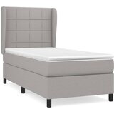 The Living Store Box spring postelja z vzmetnico svetlo siva 90x200 cm blago - Box Spring Postelja, (21503847) | Shoptok.si