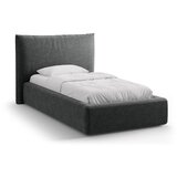 Micadoni temno siva oblazinjena postelja s prostorom za shranjevanje z letvenim dnom 90x200 cm kaelle – | Shoptok.si