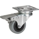 STABILIT kotačić (Promjer kotačića: 50 mm, Nosivost: 45 kg, Materijal kotača: Guma, S pločom i zaustavnikom, Klizni ležaj) Cijene