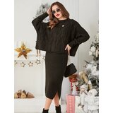 Resti Acrylic braided women's set with sweater and skirt Warm&Fuzzy | Shoptok.si