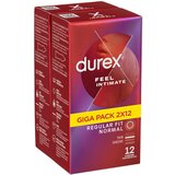 Durex Feel Intimate - pakiranje kondomov s tanko steno (2x12 kosov) Cene