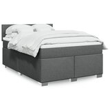 Maison Chic Box spring postelja - Vzmetna postelja z vzmetnico temno siva 160x200 cm blago SL5299, (21904759) | Shoptok.si