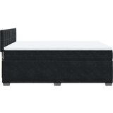 vidaXL Box spring posteljni z vzmetnico črn 140x190 cm žamet | Shoptok.si