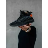 Ombre Men's lightweight lace-up sneaker shoes - black
