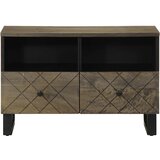  TV ormarić crni 70 x 33 x 46 cm od masivnog drva manga Crna | shoptok.hr