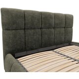 MID.YOU OBLAZINJENA POSTELJA 140 cm x 200 cm , les, tekstil, leseni material siva | Shoptok.si