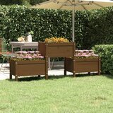  Sadilica smeđa boja meda 178,5 x 44 x 75 cm od masivne borovine | shoptok.hr