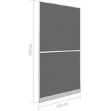  Zaslon za insekte s čepom Bijela i crna 120 x 240 cm | shoptok.hr