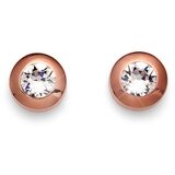  Ženske oliver weber diamond rose gold crystal roze zlatne mindjuše sa swarovski belim kristalom ( 22066rg ) Cene