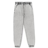 Cropp - Hlače jogger iz džinsa - Svetlo siva Cene