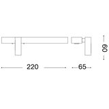 Ideal Lux led zidna svetiljka bonne 2xLED/6,5W/230V cri 90 zlatna | Eponuda.com