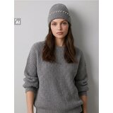 Sinsay Rebrasta beanie kapa s dodatkom vune Cijene