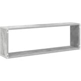  Kockaste zidne police 4 kom boja betona 80x15x26,5 cm drvene | Eponuda.com