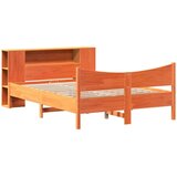 vidaXL okvir kreveta bez madraca voštano smeđi 140x190 cm od borovine | shoptok.hr