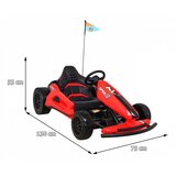  Go-Kart na akumulator SPEED 7 DRIFT KING - crveni | shoptok.hr