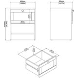 MID.YOU NOČNA OMARICA, barve hrasta | Shoptok.si