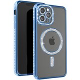 AVIZAR diamond case za iphone 12 pro max zaščita magsafe contour strass, svetlo modra, (5000016251) | Shoptok.si