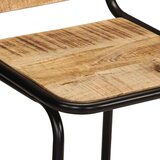  Barski stolci 2 kom 46x35,5x70 cm masivnog grubog drva manga | shoptok.hr