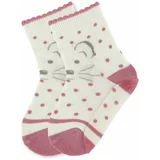 Sterntaler Čarape siva / roza / prljavo bijela