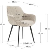 Kave Home Bež blagovaonske stolice u setu 2 kom Amira – | shoptok.hr