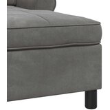  Ležaljka s jastukom Tamno siva 91 x 157 x 91 cm Baršun | shoptok.hr