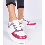 Gemre Pink women's sneakers with thick soles Dolla | Shoptok.si