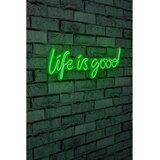 Wallity Zidna LED dekoracija Life Is Good, 375 cm, IP67, 12V, Zelena Cene