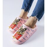 Gemre Pink Soft Frenchfries Slippers | Shoptok.si