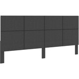  Uzglavlje od tkanine tamnosivo 200 x 200 cm | shoptok.hr