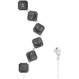 fleksibilni produžni kabl 4 mesta, 2 USB, 1.5m
