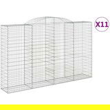  Lučne gabionske košare 11kom 300x50x180/200cm pocinčano željezo | shoptok.hr