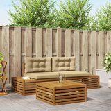  Set vanjskih sofa s jastukom 3 Komad Prirodna i bež | shoptok.hr