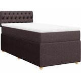  Krevet s oprugama i madracem tamnosmeđi 80x200 cm od tkanine | shoptok.hr