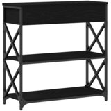  Konzolna stolica s ladicama Crni hrast 75 x 28 x 75 cm | shoptok.hr