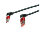 Secomp roline 360° rotation usb 2.0 cable, c - a, m/m, 60w, red black, 2 m ( 5481 ) Cene