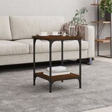 vidaXL Stolić za kavu smeđa boja hrasta 40x40x55 cm konstruirano drvo Cijene