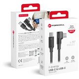 forcell kutni USB C na USB C Forcell F-Energy QC4.0 PD 5A 100W 2 m - crni | Shoptok.si