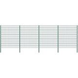  Ogradni panel sa stupovima od željeza 694 5 x 200 cm zelene boje - 1 694.5 cm 200 cm Cijene