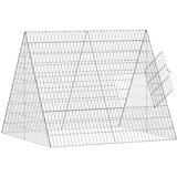  Kavez za zečeve Srebrno 215 x 100 x 85 cm Cinkani čelik | shoptok.hr