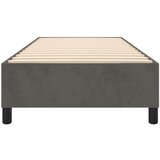  Okvir za krevet s oprugom tamnosivi 100x200 cm baršunasti | shoptok.hr