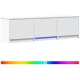vidaXL TV omarica z LED osvetlitvijo s predalom Bela 140 x 34 x 40 cm, (5000210296) | Shoptok.si