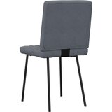  Jedilni stoli 6 kosov temno siv žamet | Shoptok.si