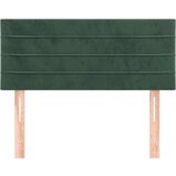  Posteljno vzglavje temno zeleno 100x5x78/88 cm žamet, (20738654) | Shoptok.si
